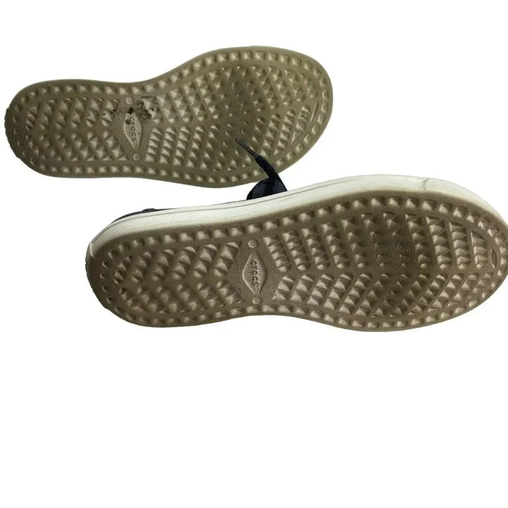 CROCS Citilane Roka Blue & White Sneakers Women's Size‎ W6 Shoes Lace-Up